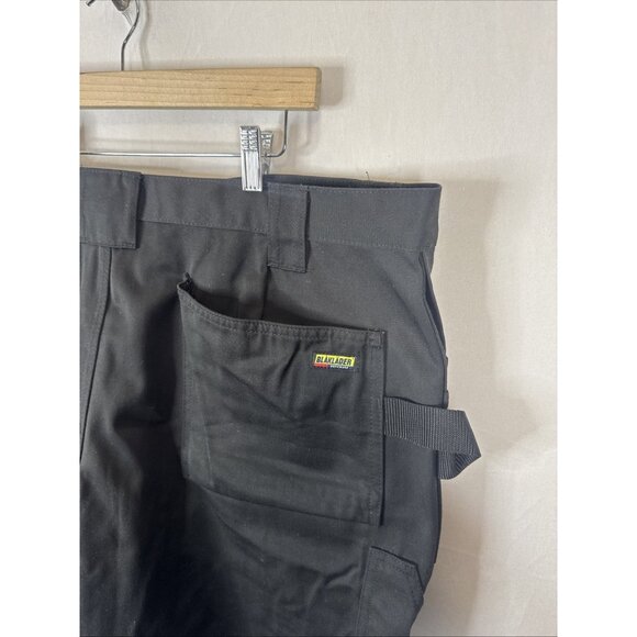 Blaklader Workwear Pants Black 44x30 Utility Cargo Reinforced Knee Tradesman - Picture 5 of 8